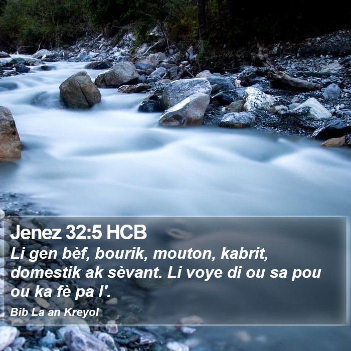 Jenez 32:5 HCB Bible Study
