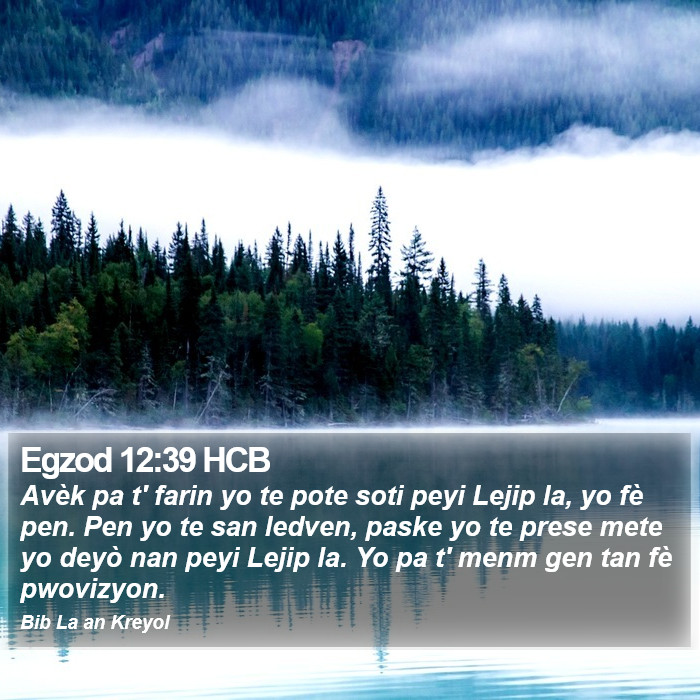 Egzod 12:39 HCB Bible Study