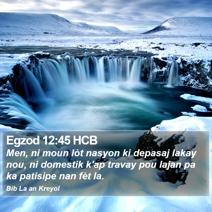 Egzod 12:45 HCB Bible Study