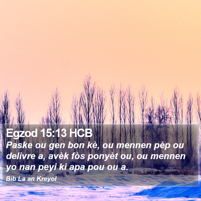 Egzod 15:13 HCB Bible Study