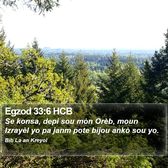Egzod 33:6 HCB Bible Study
