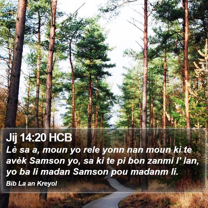 Jij 14:20 HCB Bible Study