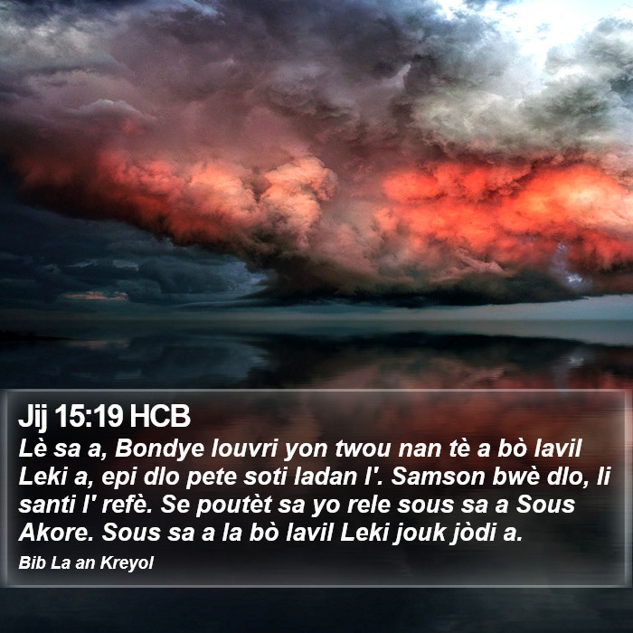 Jij 15:19 HCB Bible Study