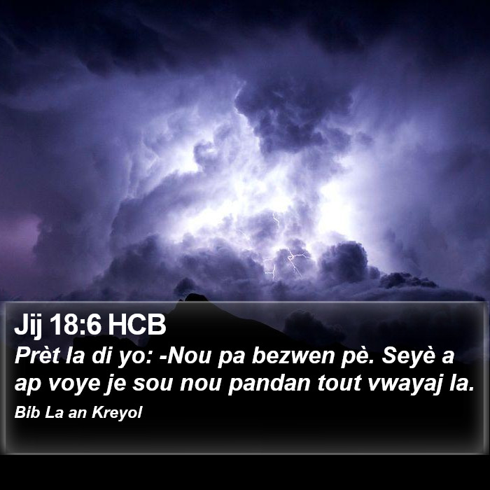 Jij 18:6 HCB Bible Study