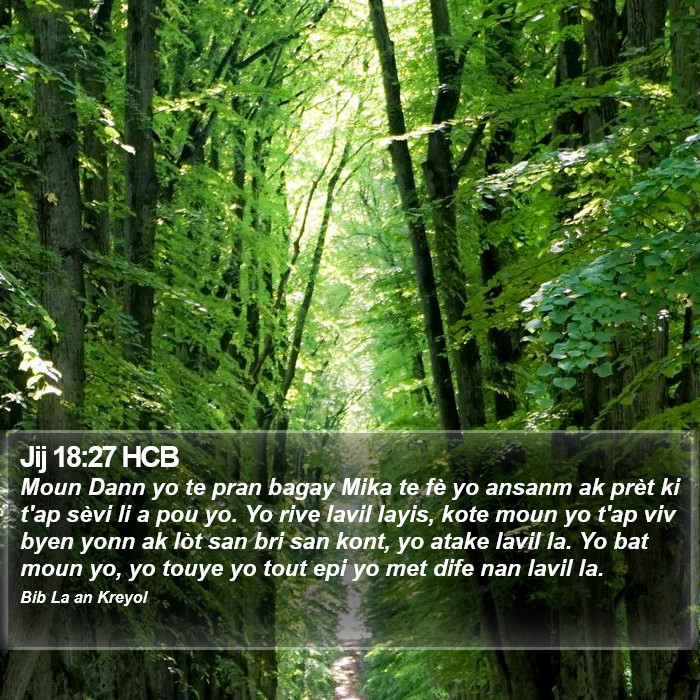 Jij 18:27 HCB Bible Study