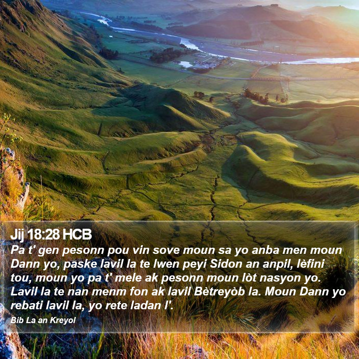 Jij 18:28 HCB Bible Study