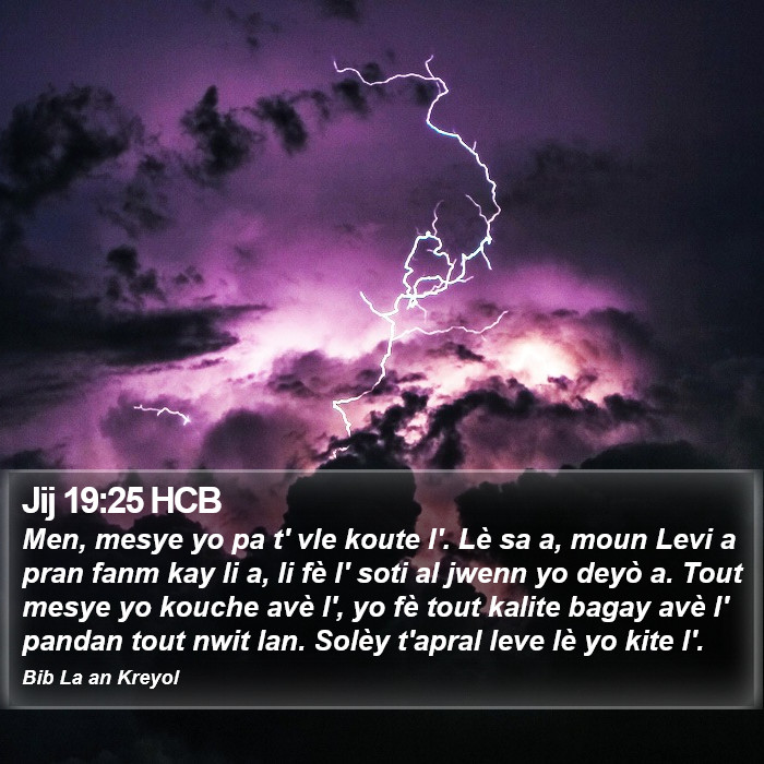Jij 19:25 HCB Bible Study
