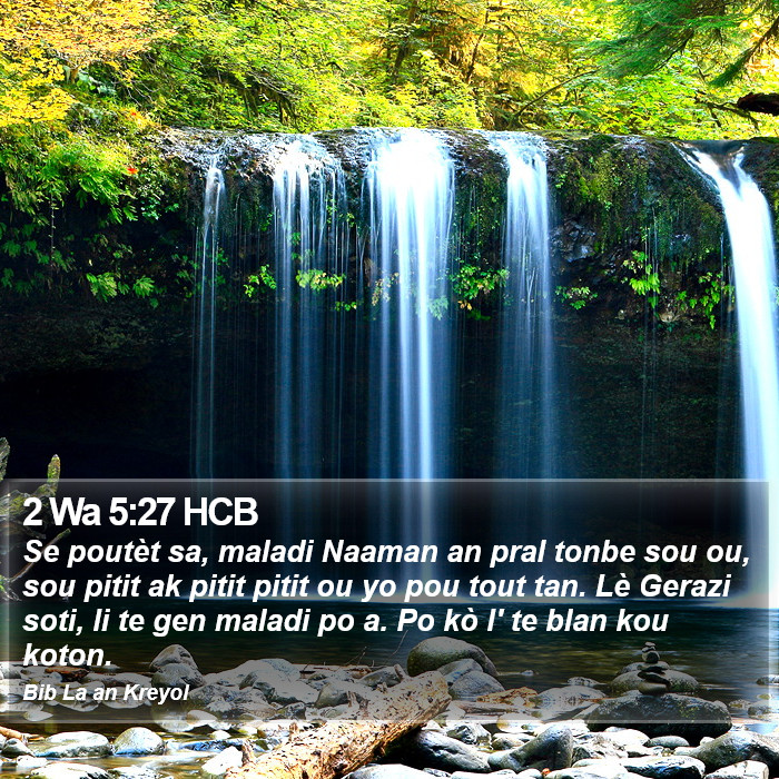 2 Wa 5:27 HCB Bible Study