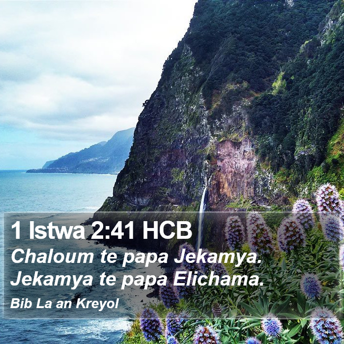 1 Istwa 2:41 HCB Bible Study
