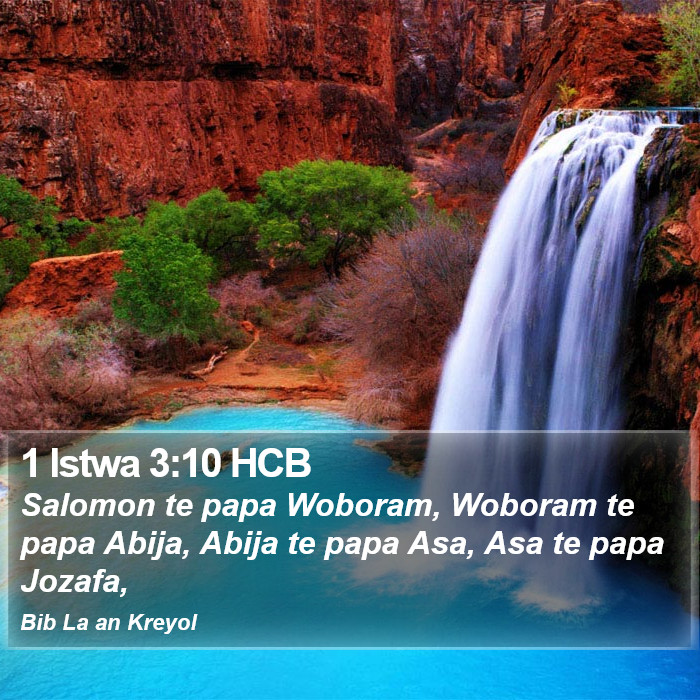 1 Istwa 3:10 HCB Bible Study