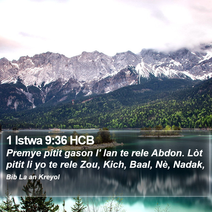 1 Istwa 9:36 HCB Bible Study