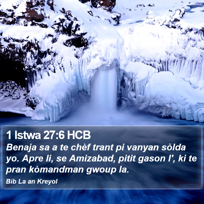 1 Istwa 27:6 HCB Bible Study