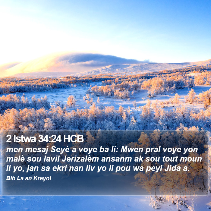 2 Istwa 34:24 HCB Bible Study