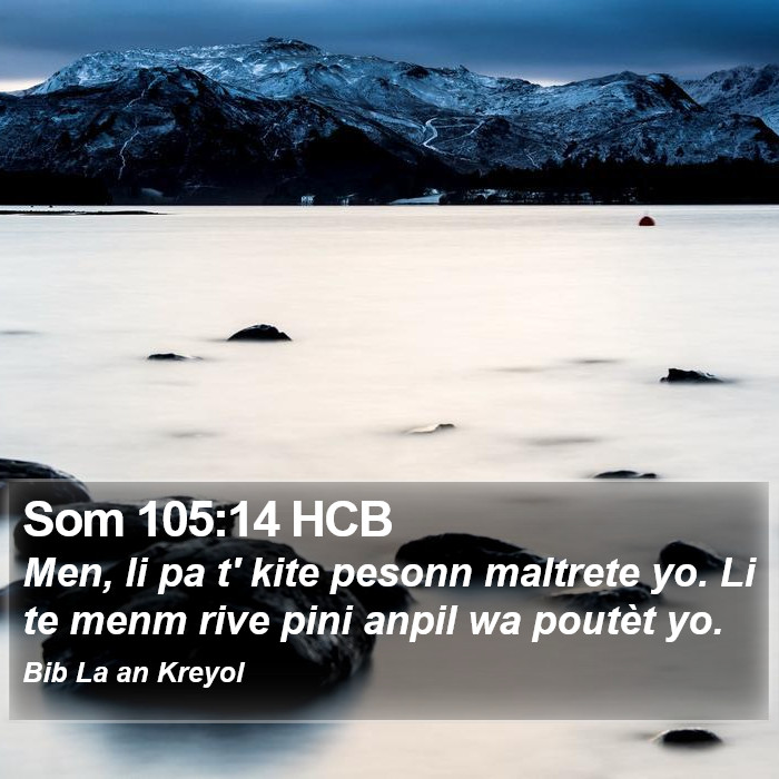 Som 105:14 HCB Bible Study