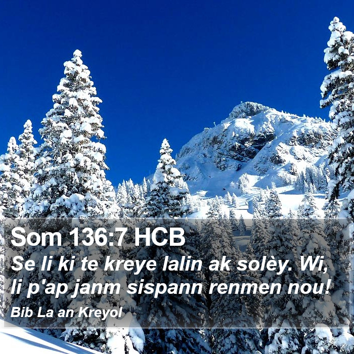 Som 136:7 HCB Bible Study