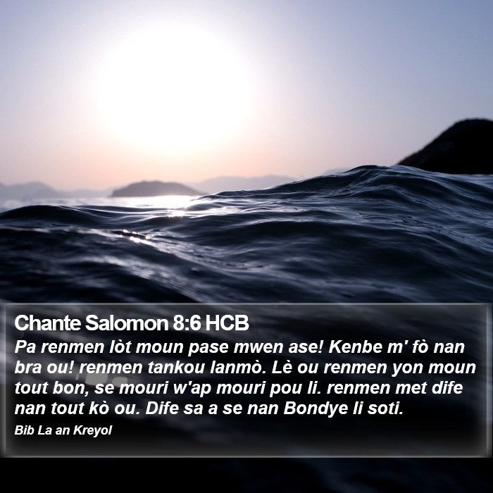 Chante Salomon 8:6 HCB Bible Study