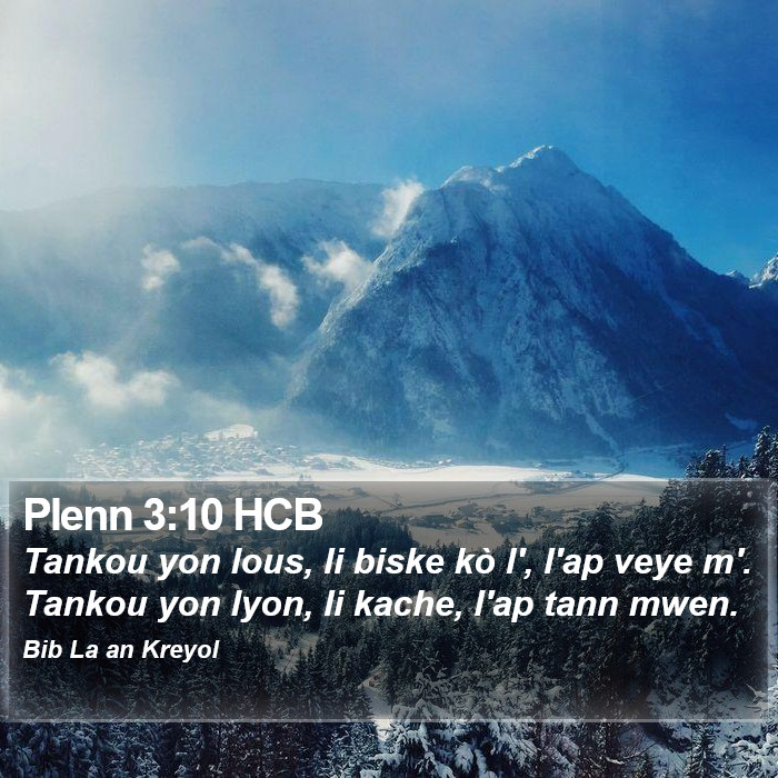 Plenn 3:10 HCB Bible Study