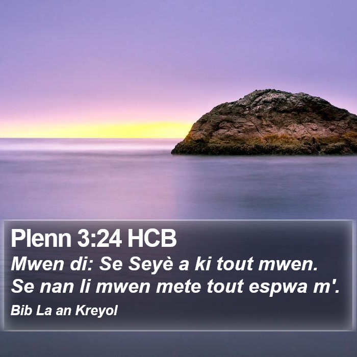 Plenn 3:24 HCB Bible Study
