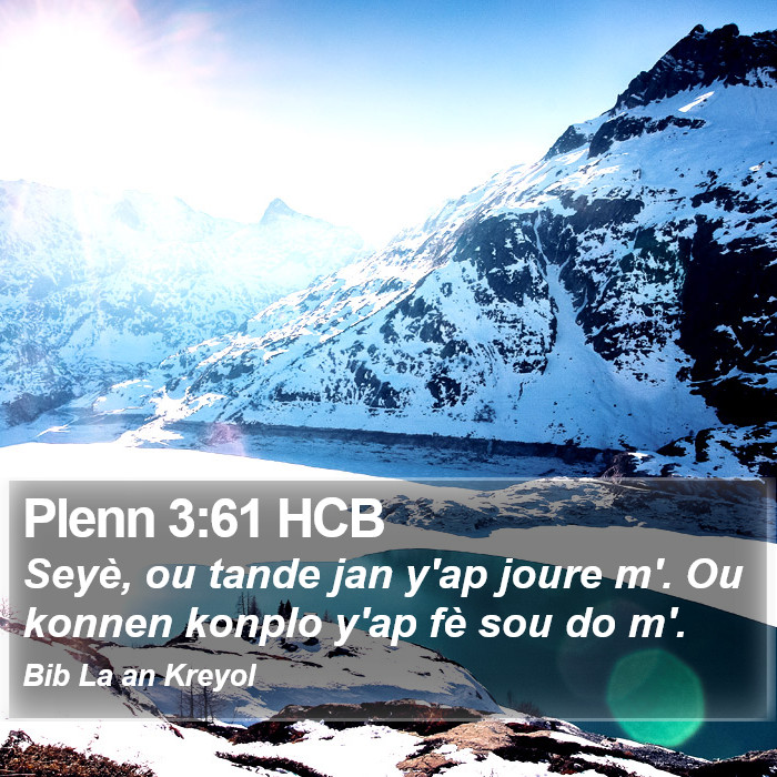 Plenn 3:61 HCB Bible Study