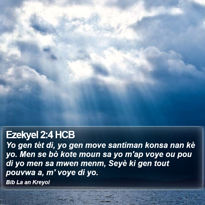 Ezekyel 2:4 HCB Bible Study