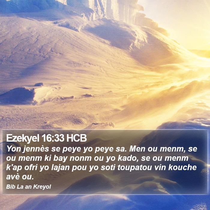 Ezekyel 16:33 HCB Bible Study