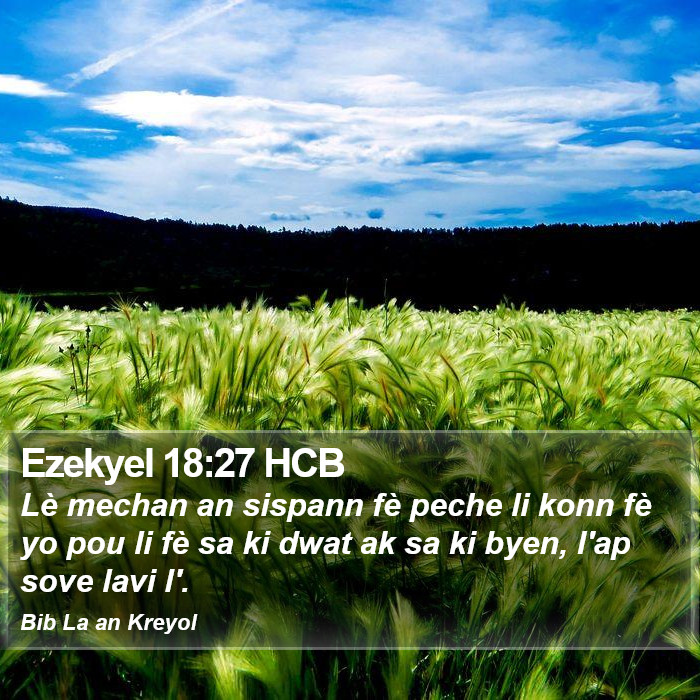 Ezekyel 18:27 HCB Bible Study