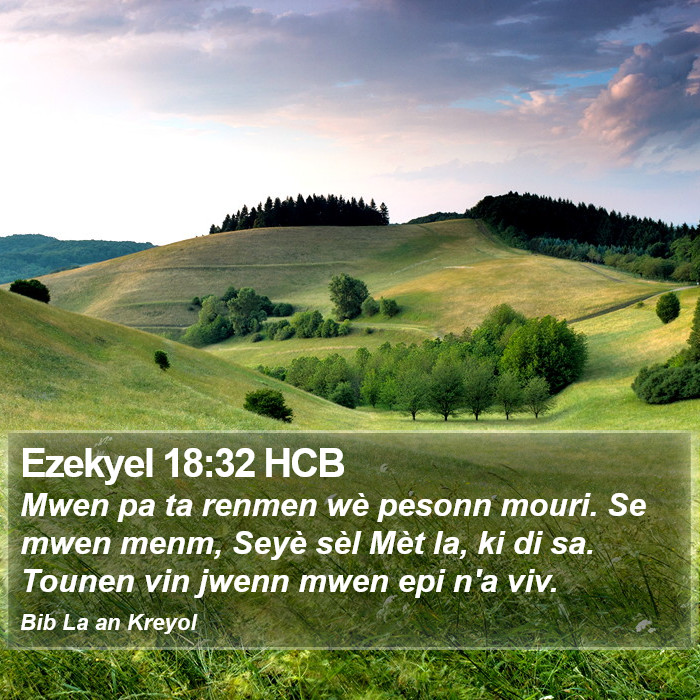 Ezekyel 18:32 HCB Bible Study