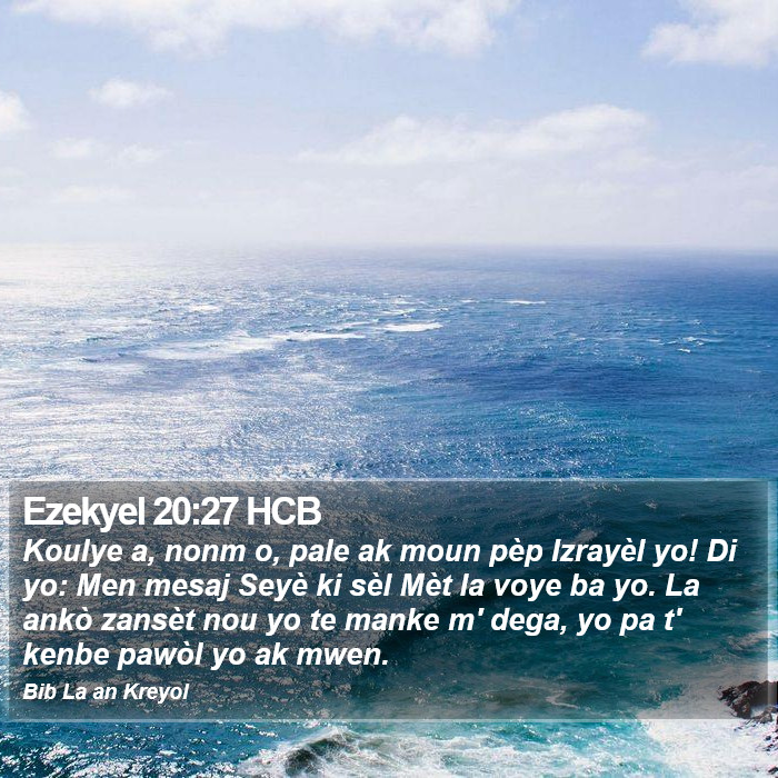 Ezekyel 20:27 HCB Bible Study