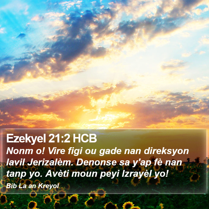 Ezekyel 21:2 HCB Bible Study