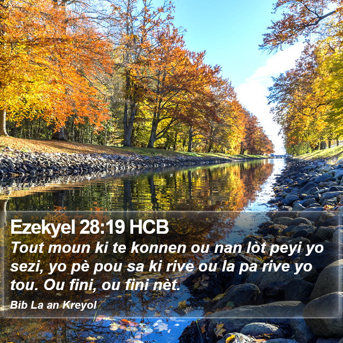 Ezekyel 28:19 HCB Bible Study