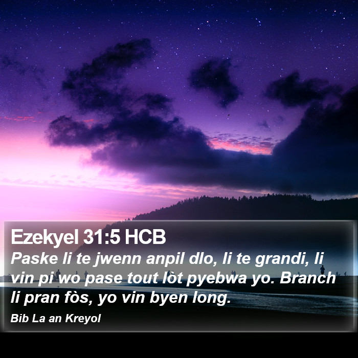 Ezekyel 31:5 HCB Bible Study