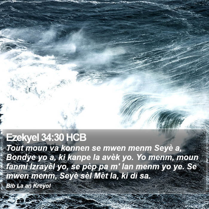Ezekyel 34:30 HCB Bible Study