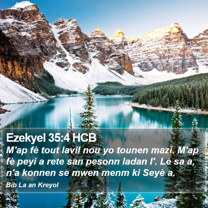 Ezekyel 35:4 HCB Bible Study