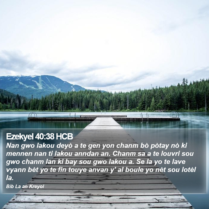 Ezekyel 40:38 HCB Bible Study