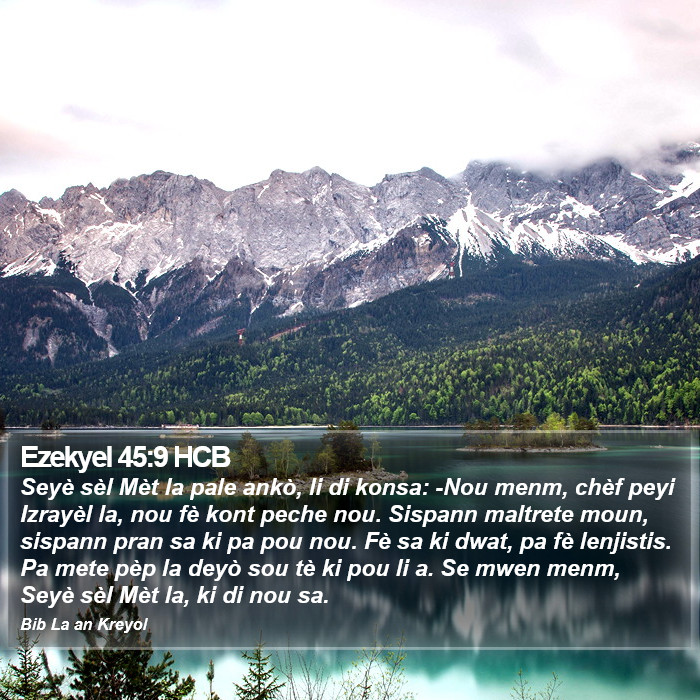 Ezekyel 45:9 HCB Bible Study