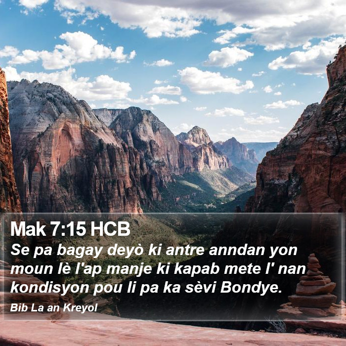 Mak 7:15 HCB Bible Study