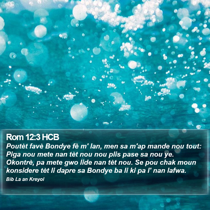 Rom 12:3 HCB Bible Study