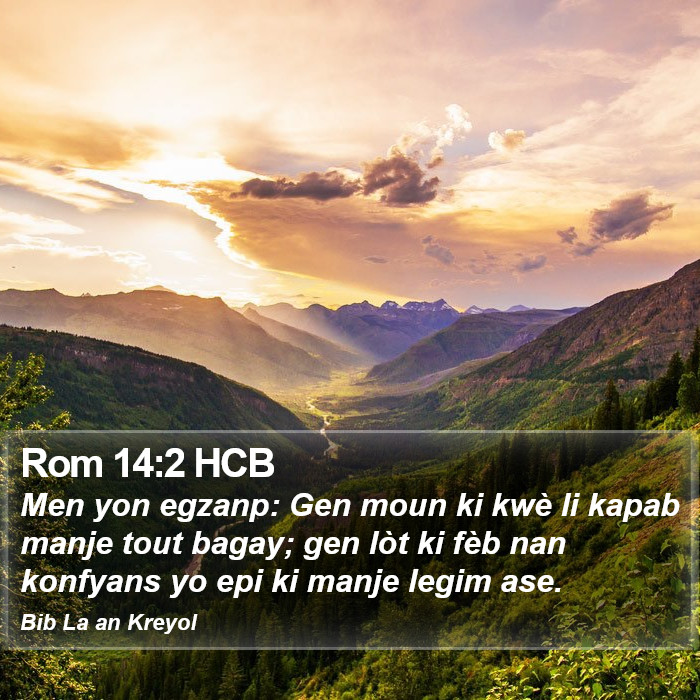 Rom 14:2 HCB Bible Study