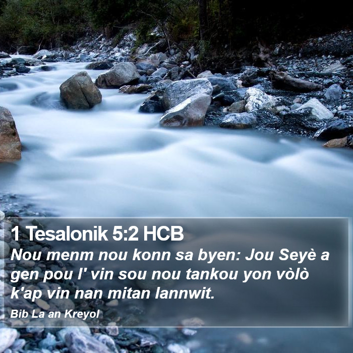 1 Tesalonik 5:2 HCB Bible Study