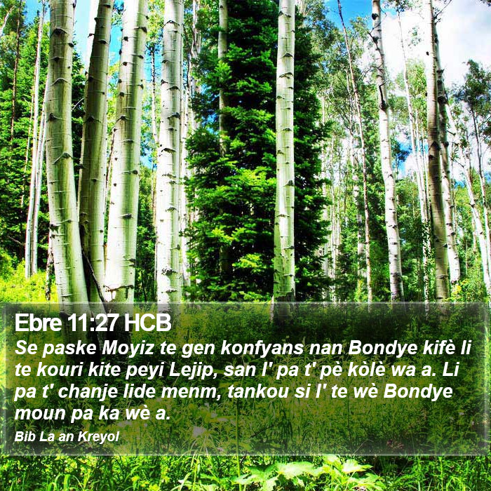 Ebre 11:27 HCB Bible Study