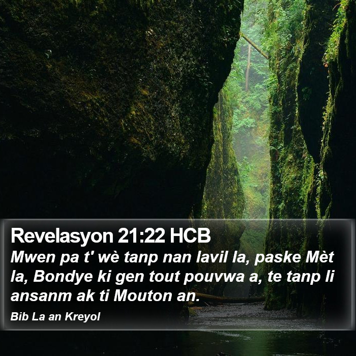 Revelasyon 21:22 HCB Bible Study