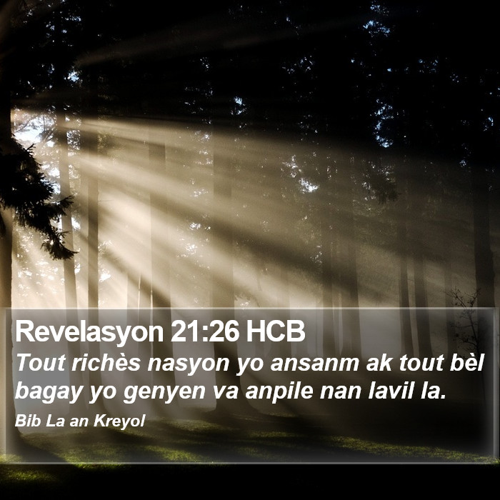 Revelasyon 21:26 HCB Bible Study